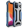 For iPhone 12 / 12 Pro R-JUST Shockproof Armor Metal Protective Case(Blue) - iPhone 12 / 12 Pro Cases by R-JUST | Online Shopping South Africa | PMC TechLife | Buy Now Pay Later Mobicred
