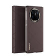 For Huawei Mate X6 Plain Leather Embossed MagSafe Magnetic Phone Leather Case(Coffee) - Huawei Cases by PMC TechLife | Online Shopping South Africa | PMC TechLife | Buy Now Pay Later Mobicred