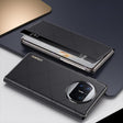 For Huawei Mate X3 Plain Leather Embossed MagSafe Magnetic Phone Leather Case(Black) - free shipping - PMC TechLife - Order now!