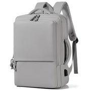 P960 Large Capacity Water Resistant Fashionable Backpack(Grey)