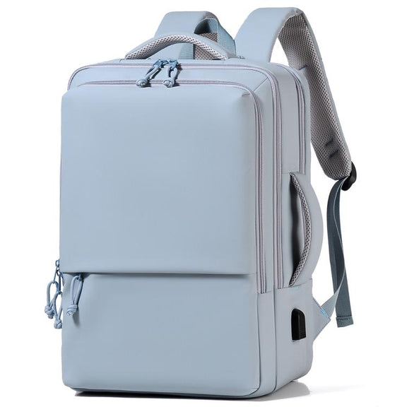 P960 Large Capacity Water Resistant Fashionable Backpack(Blue)