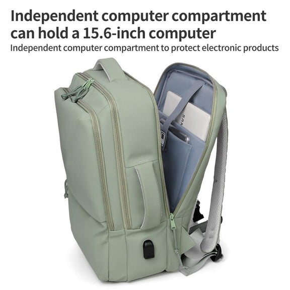 P960 Large Capacity Water Resistant Fashionable Backpack(Dark Grey)