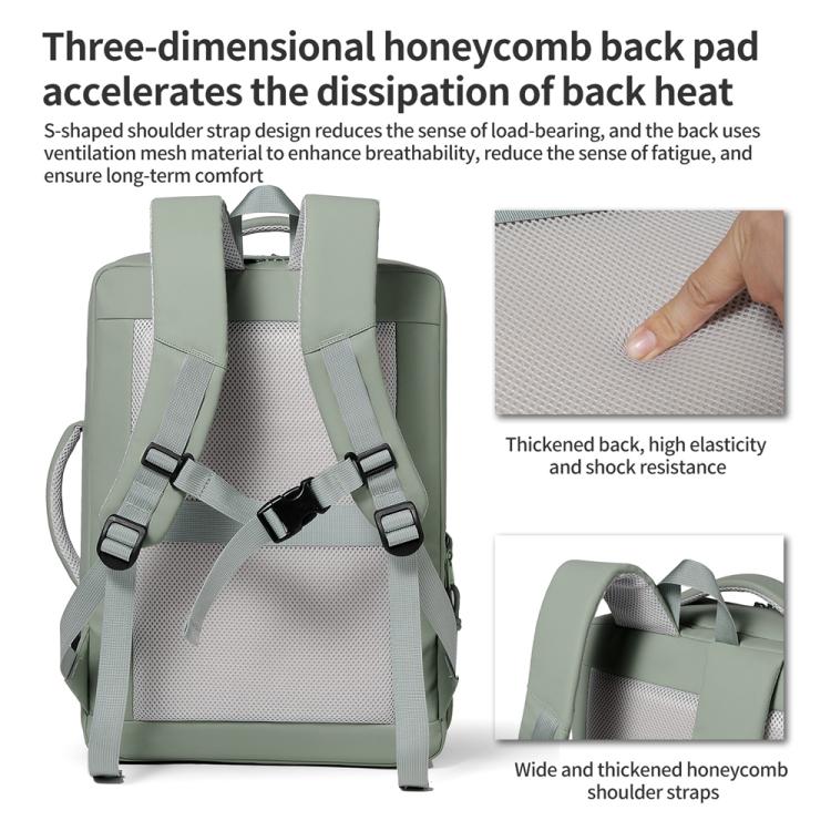 P960 Large Capacity Water Resistant Fashionable Backpack(Dark Grey)
