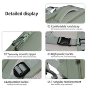 P960 Large Capacity Water Resistant Fashionable Backpack(Dark Grey)