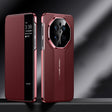 For Huawei Mate 70 Smart View Window Imitation Ultimate Design Phone Case(Red) - Huawei Cases by PMC TechLife | Online Shopping South Africa | PMC TechLife | Buy Now Pay Later Mobicred
