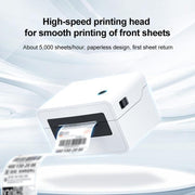 HPRT N31 Computer Version Express Electronic Waybill Printer, Plug:US Plug(White)