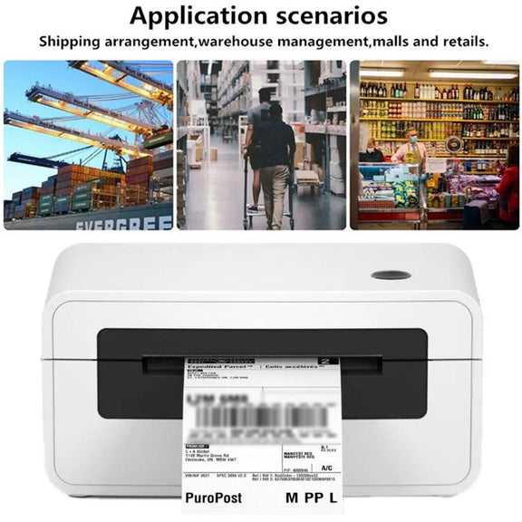 HPRT N41 Computer Version Express Electronic Waybill Printer, Plug:EU Plug(White)