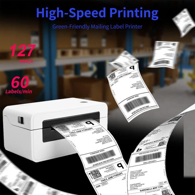 HPRT N41 Computer Version Express Electronic Waybill Printer, Plug:AU Plug(White)