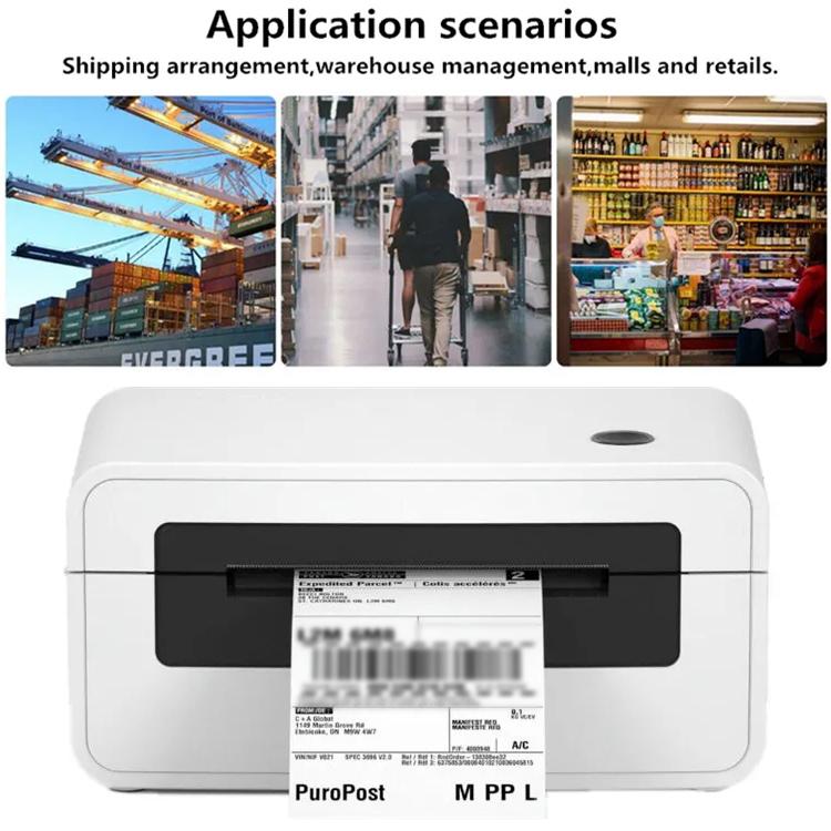 HPRT N41 Computer Version Express Electronic Waybill Printer, Plug:AU Plug(White)