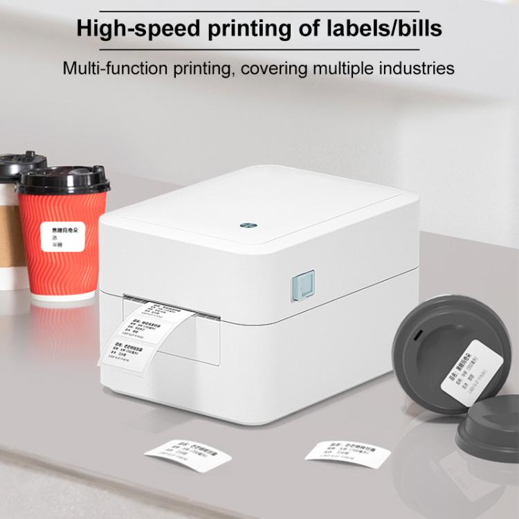 HPRT D35 Bluetooth Version Express Electronic Waybill Printer, Plug:EU Plug(White)