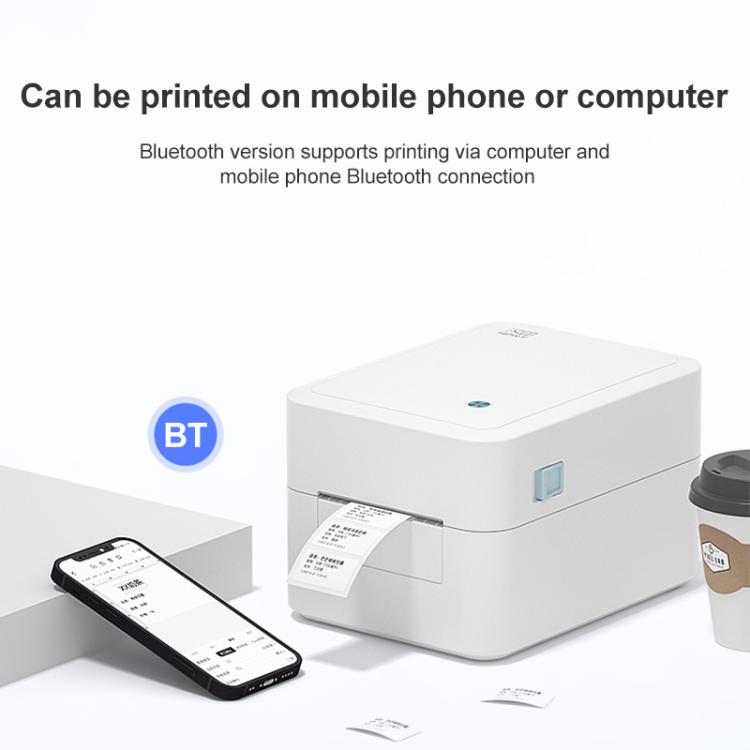 HPRT D35 Bluetooth Version Express Electronic Waybill Printer, Plug:EU Plug(White)