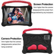 For Honor Pad X8a 11 inch Boxing Series Kickstand EVA Shockproof Tablet Case with Shoulder Strap(Black Red)