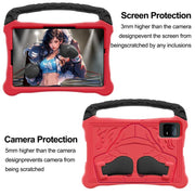 For Honor Tablet V7 11 inch Boxing Series Kickstand EVA Shockproof Tablet Case with Shoulder Strap(Red Black)