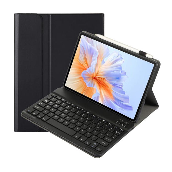 For Honor Pad V9 AH27 Ultra-thin Detachable Bluetooth Keyboard Leather Tablet Case(Black)
