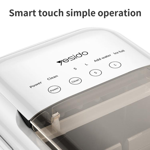 Yesido EC15 Small Multifunctional Ice Maker, Capacity: 1.3L(White)