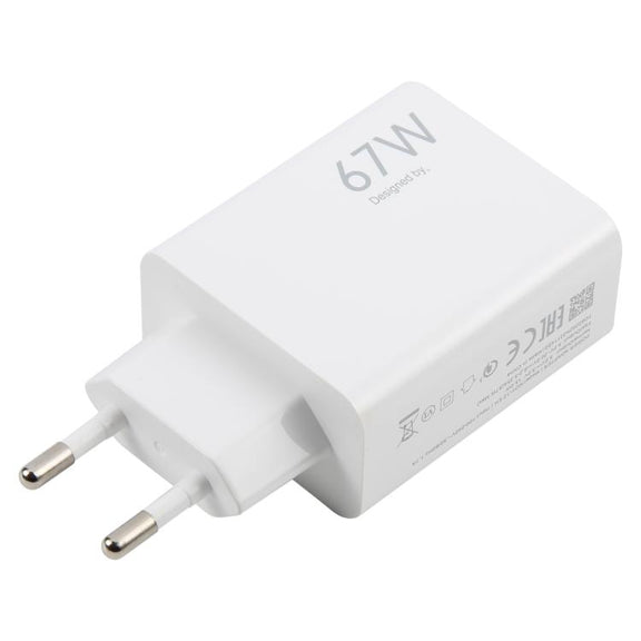 120W USB Fast Charger with 1m USB to Type-C Cable, Plug Type:EU Plug(White)