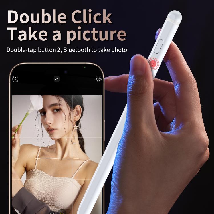 C1 Multifunctional Bluetooth Capacitive Pen for Mobile Phones / Tablets PC(White)