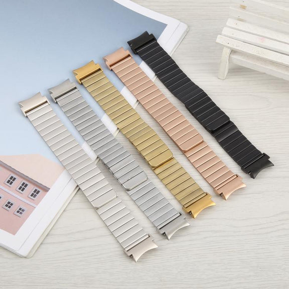For Samsung Galaxy Watch 7 / 6 / 5 / 4 Bamboo Magnetic Quick Release Metal Watch Band(Black)