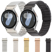 For Samsung Galaxy Watch 7 / 6 / 5 / 4 Bamboo Magnetic Quick Release Metal Watch Band(Black)