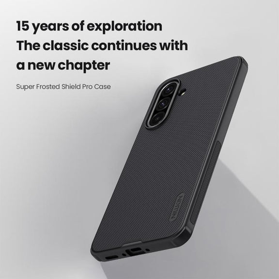 For Samsung Galaxy A36 5G NILLKIN Super Frosted Shield Pro PC + TPU Phone Case(Black)