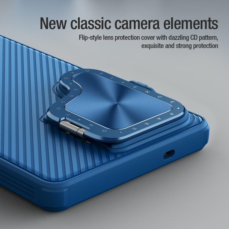 For Samsung Galaxy S25 Ultra 5G NILLKIN CamShield Prop MagSafe Magnetic PC Phone Case(Blue)