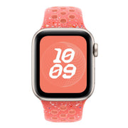 For Apple Watch 42mm / 41mm / 40mm / 38mm Coloful Silicone Watch Band(Orange Pink)
