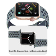For Apple Watch 46mm / 49mm / 45mm / 44mm Coloful Silicone Watch Band(Midnight Black Brown)
