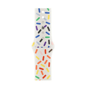 For Apple Watch 42mm / 41mm / 40mm / 38mm Sport Silicone Watch Band(Rainbow)