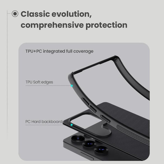 For Samsung Galaxy S25 Ultra 5G NILLKIN Frosted Shield Pro PC + TPU Phone Case(Black)