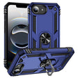 For iPhone 16e Shockproof TPU Hybrid PC Phone Case with Holder(Blue) - iPhone 16e Cases by PMC TechLife | Online Shopping South Africa | PMC TechLife | Buy Now Pay Later Mobicred