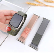 For Apple Watch 42mm / 41mm / 40mm / 38mm Fearless Trail Loop Nylon Band(Pink)
