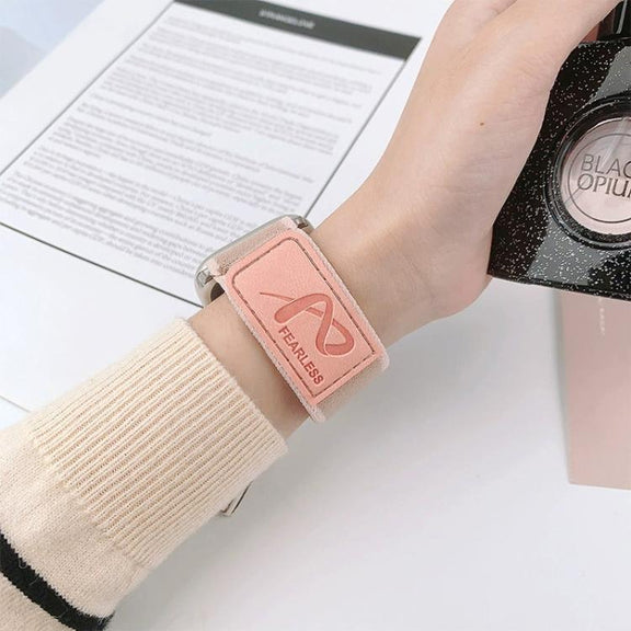 For Apple Watch 42mm / 41mm / 40mm / 38mm Fearless Trail Loop Nylon Band(Pink)