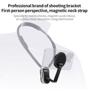 RUIGPRO Magnetic Neck Mount Anti-shake Phone Bracket(Grey)