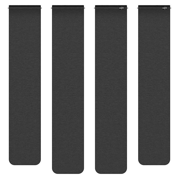 22mm Cloud Wood Grain Silicone Magnetic Watch Band(Black)