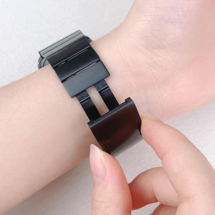 For Apple Watch 42mm / 41mm / 40mm / 38mm Single Bead Side-removable Stainless Steel Watch Band(Silver)