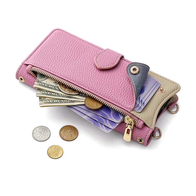 For Sony Xperia 1 VI Crossbody Chain Fishtail Litchi Leather Phone Case(Pink)