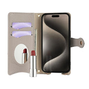For Sharp Aquos wish4 Crossbody Chain Fishtail Litchi Leather Phone Case(Grey)