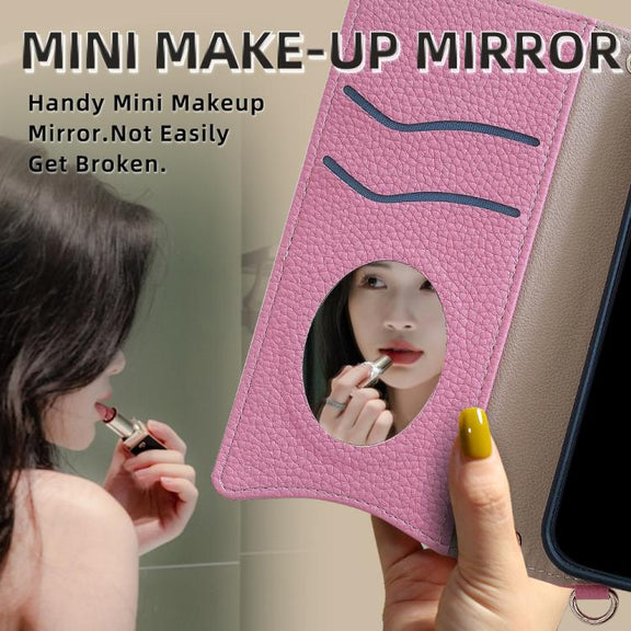 For Google Pixel 6a Crossbody Chain Fishtail Litchi Leather Phone Case(Pink)