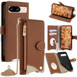 For Google Pixel 8 Crossbody Chain Fishtail Litchi Leather Phone Case(Brown) - Google Cases by PMC TechLife | Online Shopping South Africa | PMC TechLife | Buy Now Pay Later Mobicred
