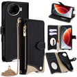 For Tecno Camon 30 Pro Crossbody Chain Fishtail Litchi Leather Phone Case(Black) - Tecno Cases by PMC TechLife | Online Shopping South Africa | PMC TechLife | Buy Now Pay Later Mobicred