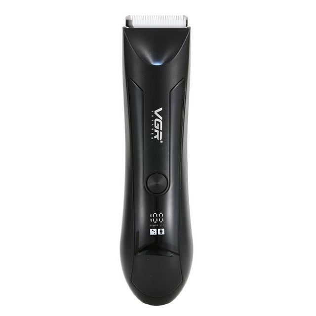 VGR V-951 IPX5 LED Digital Display Portable Light USB Hair Clipper(Black)
