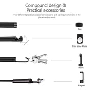 8mm 1080P IP68 Water-resistant 4.3 inch Screen Single Camera Digital Endoscope, Line Length:5m