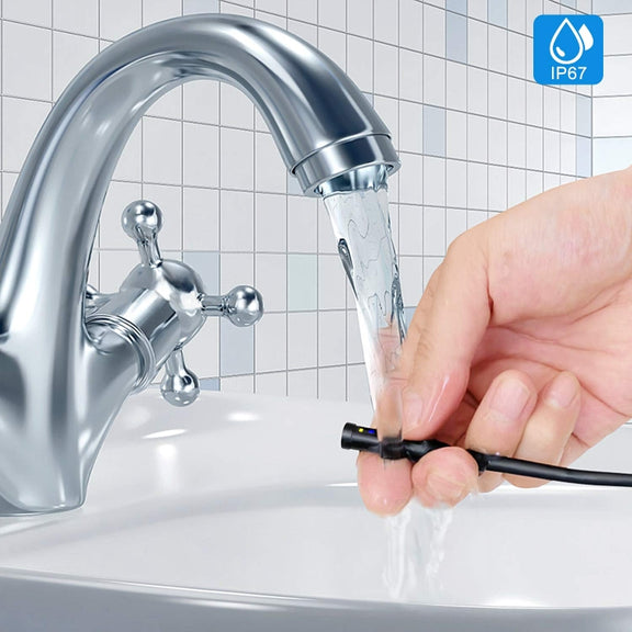 8mm 1080P IP68 Water-resistant 4.3 inch Screen Single Camera Digital Endoscope, Line Length:5m