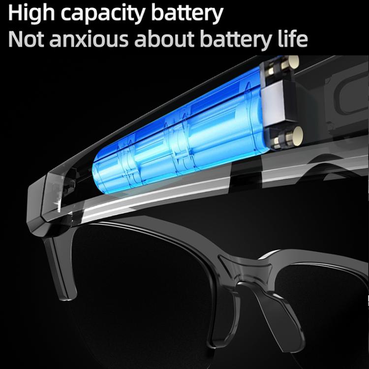 E60 ENC Noise Reduction Smart Audio Bluetooth Glasses(Transparent)