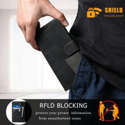 For iPhone 16e TTUDRCH Embossed Line Splicing Leather Phone Case(Black)