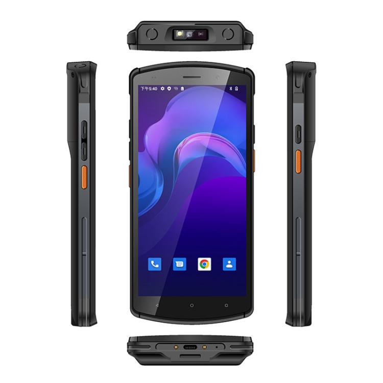 UNIWA V7S PDA Barcode Scanner Rugged Phone, 4GB+64GB, 5.7 inch Android 12 Mediatek MT6762 Octa Core, NFC, Network: 4G, Plug:UK Plug(Black)