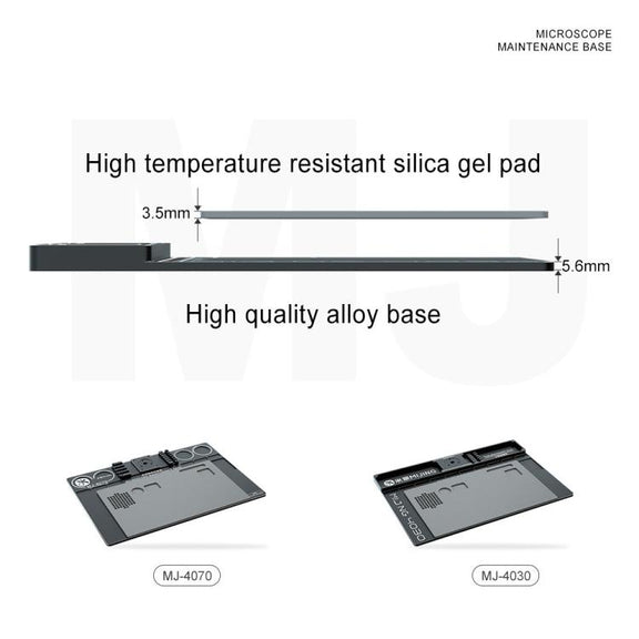 Mijing Fixed Rod Diameter 32mm Universal Microscope Aluminum Alloy Big Base, Mold:MJ-4030