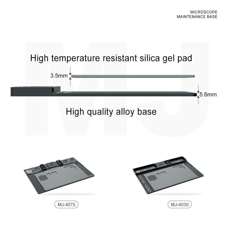 Mijing Fixed Rod Diameter 32mm Universal Microscope Aluminum Alloy Big Base, Mold:MJ-4070