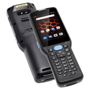 UNIWA V350 Handheld Rugged 2D Barcode Scanner, 4GB+64GB, 3.5 inch Android 12 Mediatek MT6761 Quad Core, T9 Keyboard, NFC, Network: 4G, Plug:EU Plug(Black)