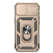 For iPhone 16e Sliding Camshield Holder Phone Case(Gold)